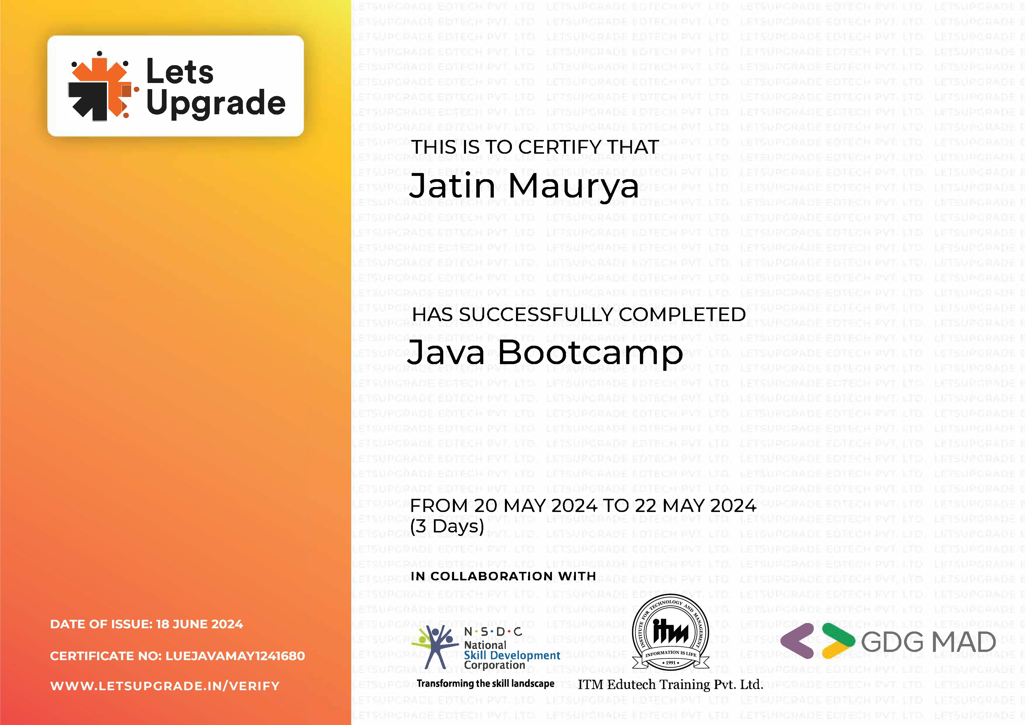 Java Bootcamp